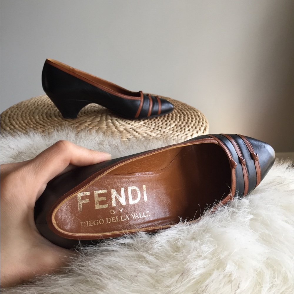 Authentic Fendi kitten heels